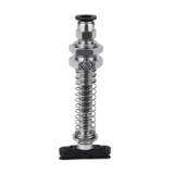 POC - Oval type vacuum sucker - Spring type top vacuum port assembly - external spring