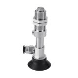 PD - Non-slip type vacuum suction cup - spring type side vacuum port assembly